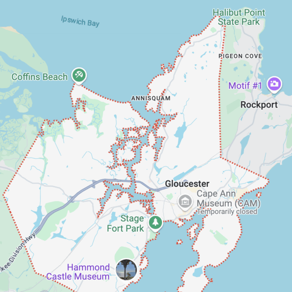 Gloucester Roofing Company Map
