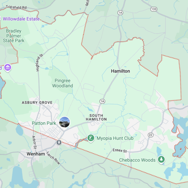 Hamilton Roofing Company Map