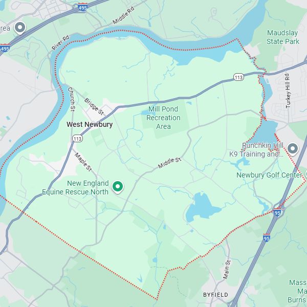West Newbury, MA map