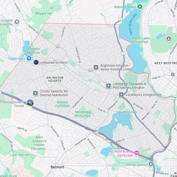 Arlington, MA map