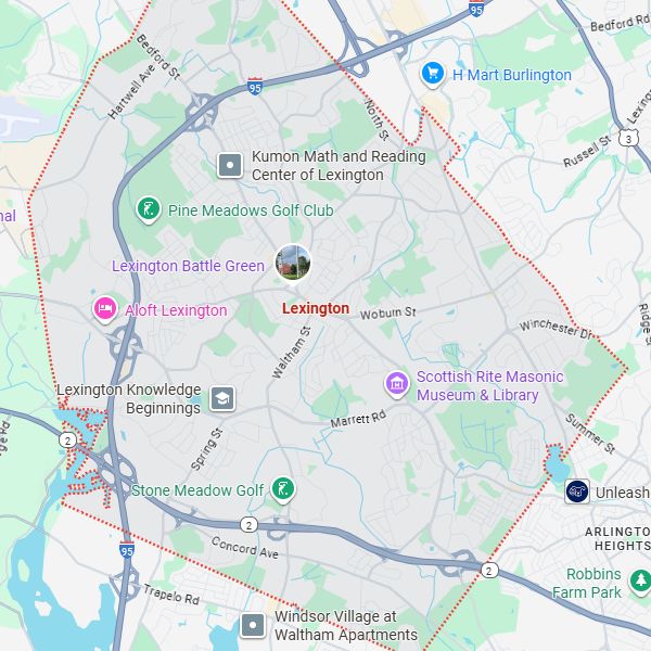Lexington, MA map