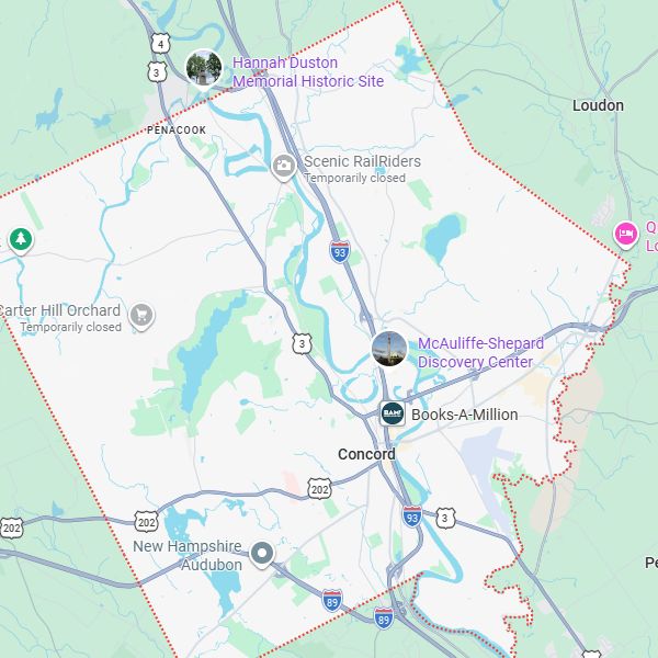 Concord, NH map