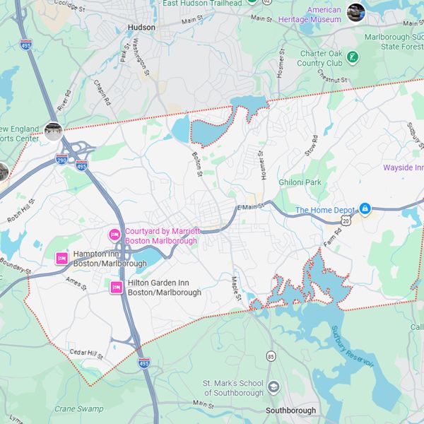Marlborough, MA map