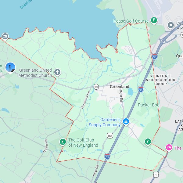 Greenland, NH map