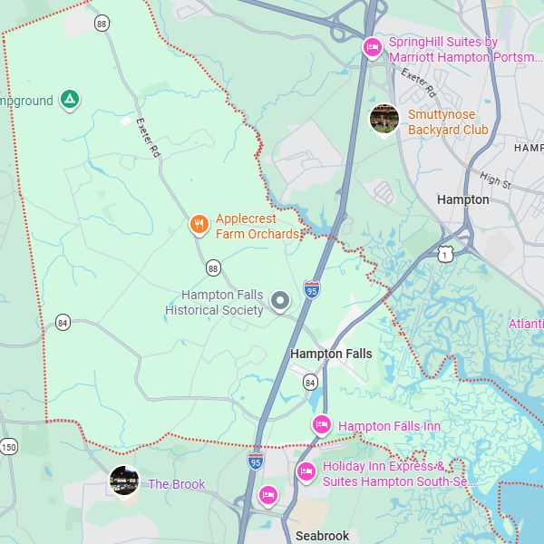 Hampton Falls map