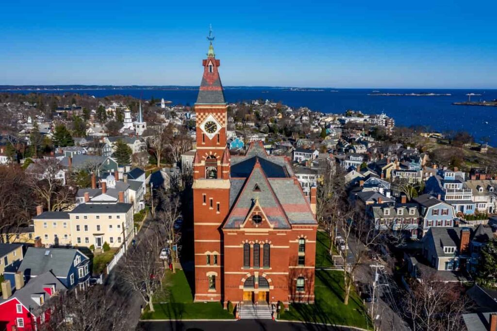 sky view of marblehead city