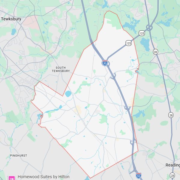 Wilmington, MA map