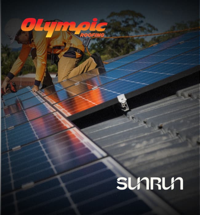 olympic roofing + sunrun partner